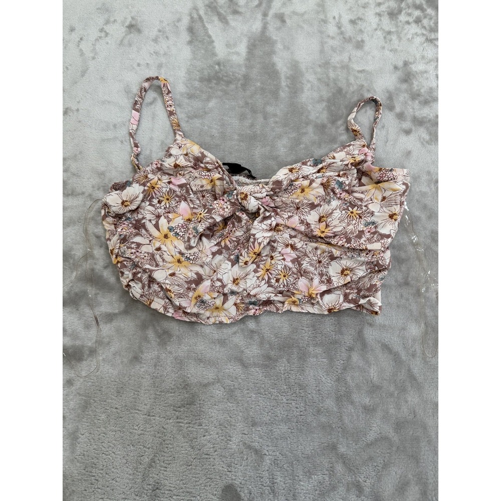 City Triangles Top Camisole Women's Size Small Multicolor Sleeveless Floral EUC‎